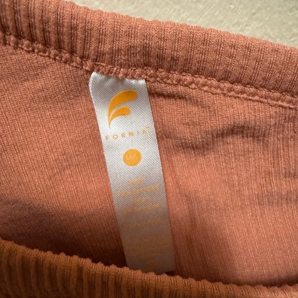 One-Shoulder Ribbed Women Top in Rust - Picture 2 of 3